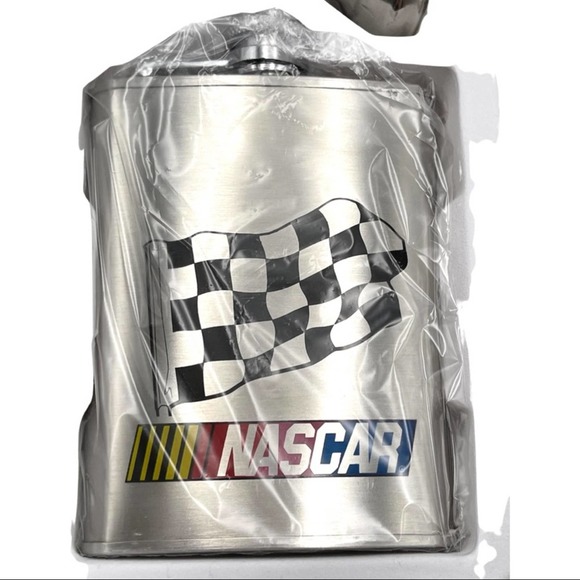 Colibri 7 Oz Nascar Flask with funnel - NIB (NEW IN BOX) - Picture 4 of 11
